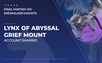 Lynx of Abyssal Grief Mount in Final Fantasy XIV